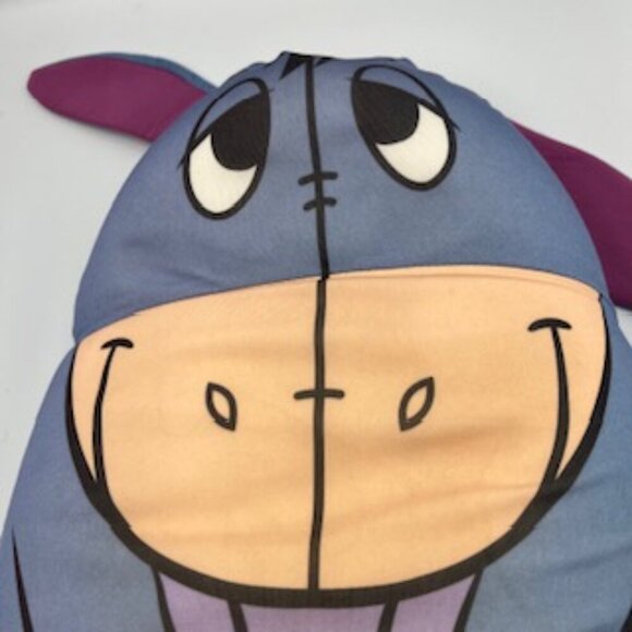 Vintage 1990’s Disney Store Exclusive Eeyore Pillow Soft 20 X 13” - Picture 8 of 13